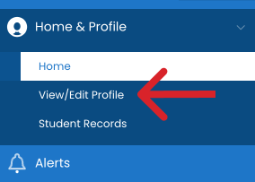 view - edit profile