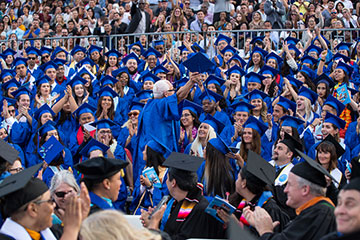 SMC Graduates Cheering on Saul Isler 