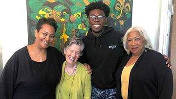 Sherri Bradford, Ann Wang, Funmi Adeleye, and Kathryn Jeffery