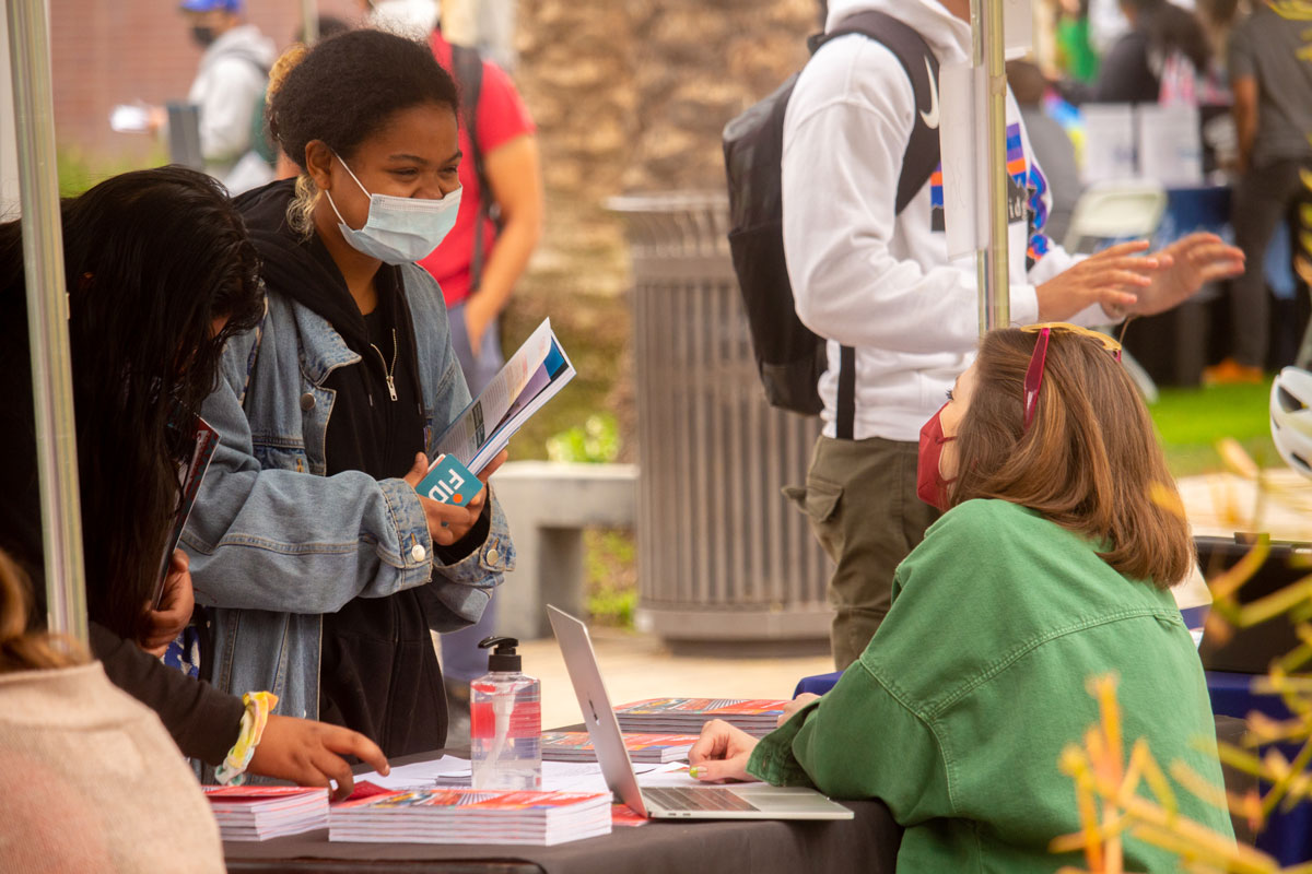 SMC Student at College Fair