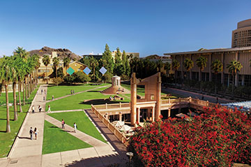 Hayden Lawn at Arizona State University’s Hayden Library