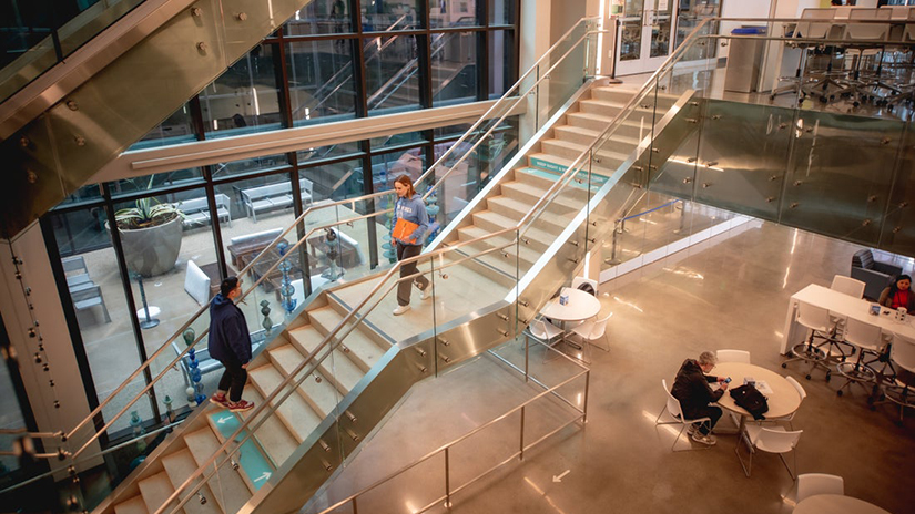 Santa Monica College's Student Services Center opened in 2019.